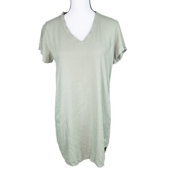 Cloth & Stone Olive Green T-Shirt Dress - Picture 2 of 7